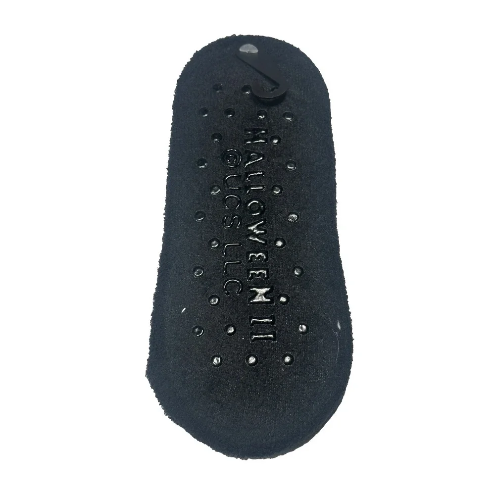 Halloween II Black Pumpkin Skull Slipper Socks Grippers Universal Studios 4-10